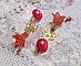 BO Myst&egrave;res D&eacute;clarations cr&eacute;&eacute;es avec des cristaux, perles et cabochons en verre, divers accessoires dor&eacute;s et plaqu&eacute; Or