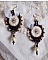 BO Noir Sacr&eacute; Haute Couture brod&eacute;es avec des cristaux : navette, toupies, perles rondes aplaties et rondes &agrave; laquelle s&rsquo;ajoute des perles en Verre et rocailles au couleurs vari&eacute;es