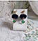 BO Nuit de folies mont&eacute;es avec pompons ronds, pendentifs &eacute;poxy, perles aventurine, dormeuses laiton