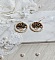 Boucles d'oreilles Arbre de Vie avec perles noires et nacrées.