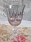 BO Rose Iris&eacute; avec des pendentifs ronds facett&eacute;s en verre de boh&egrave;me rose, coupelles argent&eacute;es et crochets en Argent 925/1000