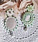 BO S&eacute;duction Charme victoriennes brod&eacute;es avec des cabochons fait main en r&eacute;sine portrait de femme