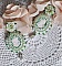 BO S&eacute;duction Charme victoriennes brod&eacute;es avec des cabochons fait main en r&eacute;sine portrait de femme