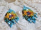 BO Tournesol mont&eacute;es avec des rocailles color&eacute;es de qualit&eacute; en Verre : Bleu Turquoise, Jaune, Orange, Marron, Vert, Noir, Violet et Dor&eacute;. Repr&eacute;sentant ces fleurs, elles sont le symbole du soleil