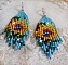 BO Tournesol mont&eacute;es avec des rocailles color&eacute;es de qualit&eacute; en Verre : Bleu Turquoise, Jaune, Orange, Marron, Vert, Noir, Violet et Dor&eacute;. Repr&eacute;sentant ces fleurs, elles sont le symbole du soleil