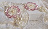 BO D&eacute;tente mont&eacute;es avec perles rondes, gouttes nacr&eacute;es, rocailles rose Antique et dormeuses en Argent 925