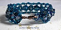 Bracelet  Belle de Nuit avec des facettes en verre de boh&egrave;me et des toupies en crystal de Swarovski