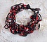 Bracelet Feeling avec des rocailles tubes, des perles en nacre et des toupies en crystal de Swarovski