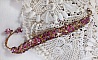 Bracelet Crystal Mjestic avec des toupies en crystal de Swarovski, rocailles et perles de boh&ecirc;me;