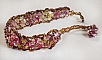 Bracelet Crystal Mjestic avec des toupies en crystal de Swarovski, rocailles et perles de boh&ecirc;me;