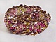 Bracelet Crystal Mjestic avec des toupies en crystal de Swarovski, rocailles et perles de boh&ecirc;me;