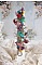 Bracelet Lady Luxe mont&eacute; avec des perles de gemme : L&rsquo;Amazonite et la Sugilite &agrave; laquelle s&rsquo;ajoute des fleurs de diff&eacute;rentes vari&eacute;t&eacute;s peintes &agrave; la main : lucite et r&eacute;sine, breloques et perles