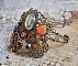 Bracelet L'&eacute;l&eacute;gante du Temps cr&eacute;e avec des rouages, estampes, vis, boulons, m&eacute;canisme de montres et d'autres mat&eacute;riaux