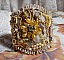 Bracelet manchette Colorado joliment brillant avec les perles jaunes et les cristaux de Swarovski