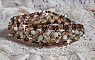 Bracelet artisanal Nénuphar en cristaux Swarovski et perles bohèmes.