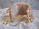 Bracelet Poudre de Riz manchette brod&eacute; avec des perles de culture d'eau douce, des perles nacr&eacute;es, des rocailles et des Cristaux de Swarovski
