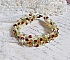 Bracelet Proven&ccedil;al avec des toupies en cristal de Swarovski et des facettes