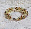 Bracelet Proven&ccedil;al avec des toupies en cristal de Swarovski et des facettes