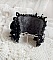 Bracelet manchette noir brodé avec perles et fleurs élégantes.