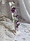 Bracelet Valentine Rose avec fleurs, perles et feuilles acryliques, gouttes, perles de gemme et bracelet argent&eacute; m&eacute;tal