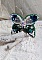 Broche Papillon Clair de Lune Lune brod&eacute;e avec des cristaux, sequins et rocailles