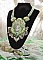 Plastron Anisse plastron Haute couture brod&eacute; avec dentelle Beige des ann&eacute;es 1950 &agrave; laquelle s&rsquo;ajoute cristaux, cabochons en r&eacute;sine fait par mes soins, rocailles et perles sur un style Victorien !