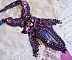 Collier Esm&eacute;ralda brod&eacute; avec une belle agate