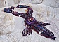 Collier Esm&eacute;ralda brod&eacute; avec une belle agate
