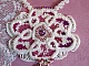 Plastron Chlo&eacute; brod&eacute; avec une dentelle de perles tout en finesse, des cristaux de Swarovski, des perles nacr&eacute;es et des rocailles Miyuki