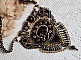 Plastron Cl&eacute;opatra brod&eacute; avec un onyx noir, perles et rocailles 