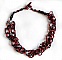 Collier Feeling mont&eacute; avec des rocailles tubes, des cristaux de Swarovski et des facettes