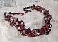 Collier Feeling mont&eacute; avec des rocailles tubes, des cristaux de Swarovski et des facettes