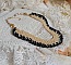 Collier C&eacute;lestine cr&eacute;&eacute; avec rocailles en verre, perles Murano, coquilles, fermoir et cha&icirc;nette en plaqu&eacute; or