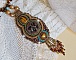 Collier artisanal unique en pierres naturelles et perles perlées.