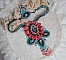 Plastron Na&iuml;ade plastron Haute-Couture cr&eacute;e avec des cabochons turquoise Hubei et perles en Corail &agrave; laquelle s'ajoute des cristaux, gouttes en Verre de boh&egrave;me, rocailles, dentelle avec fermoirs 
