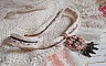 Collier Pampilles Rose et Gris avec des cristaux de Swarovski et perles de haute qualit&eacute;.