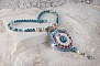 Collier pendentif Beauty Alicia Blue avec des cristaux de Swarovski et une dentelle tr&egrave;s fine.