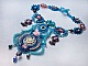 Plastron Belle Epoque, Haute-Couture brod&eacute; avec des Cristaux de Swarovski et diverses belles perles