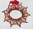Collier Romane plastron mont&eacute; avec une abondance de rocailles aux couleurs : Bordeaux, Ivoire et Rouge &agrave; laquelle s'ajoute des gouttes plates, perles en bois, perles en laiton pour un style Ethnique