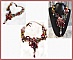 Collier Printemps Color&eacute; avec des cristaux de Swarovski, et des perles diverses