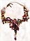 Collier Printemps Color&eacute; avec des cristaux de Swarovski, et des perles diverses