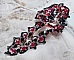 Collier Ruby and Black avec des facettes et des toupies en cristal de Swarovski