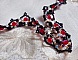 Collier Ruby and Black avec des facettes et des toupies en cristal de Swarovski