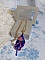 Pendentif Bel&rsquo;Nuit Bleue avec de belles rocailles de qualit&eacute; aux couleurs de bleu, rose et vert &agrave; laquelle s&rsquo;ajoute des toupies en Cristal Cobalt AB. Mont&eacute;s sur une cha&icirc;ne Laiton et fermoir Plaqu&eacute; Or