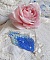 Pendentif Doux R&ecirc;ves Bleut&eacute;s aux rocailles de qualit&eacute; en verre dans les nuances de Bleu et d&rsquo;Argent. Au bruit des vagues, elles ne peuvent que vous sublimer par les mouvements et la souplesse