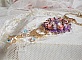  Pendentif Glace Purple brod&eacute; avec perles verre de boh&egrave;me, rocailles Miyuki japonaises, accessoires en laiton perles Cristal Swarovski