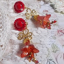 BO Myst&egrave;res D&eacute;clarations cr&eacute;&eacute;es avec des cristaux, perles et cabochons en verre, divers accessoires dor&eacute;s et plaqu&eacute; Or