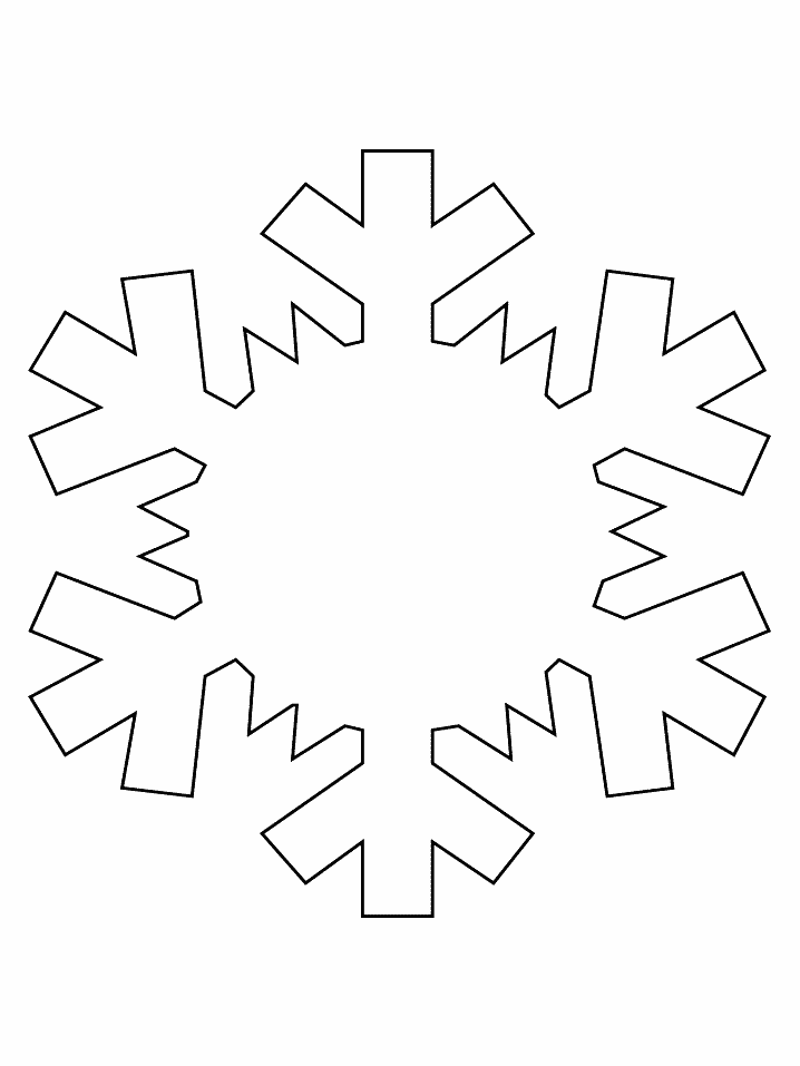 modele pochoir flocon neige