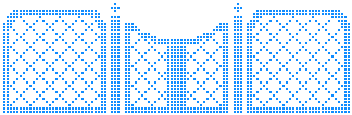 grille point de croix barri&egrave;re de jardin
