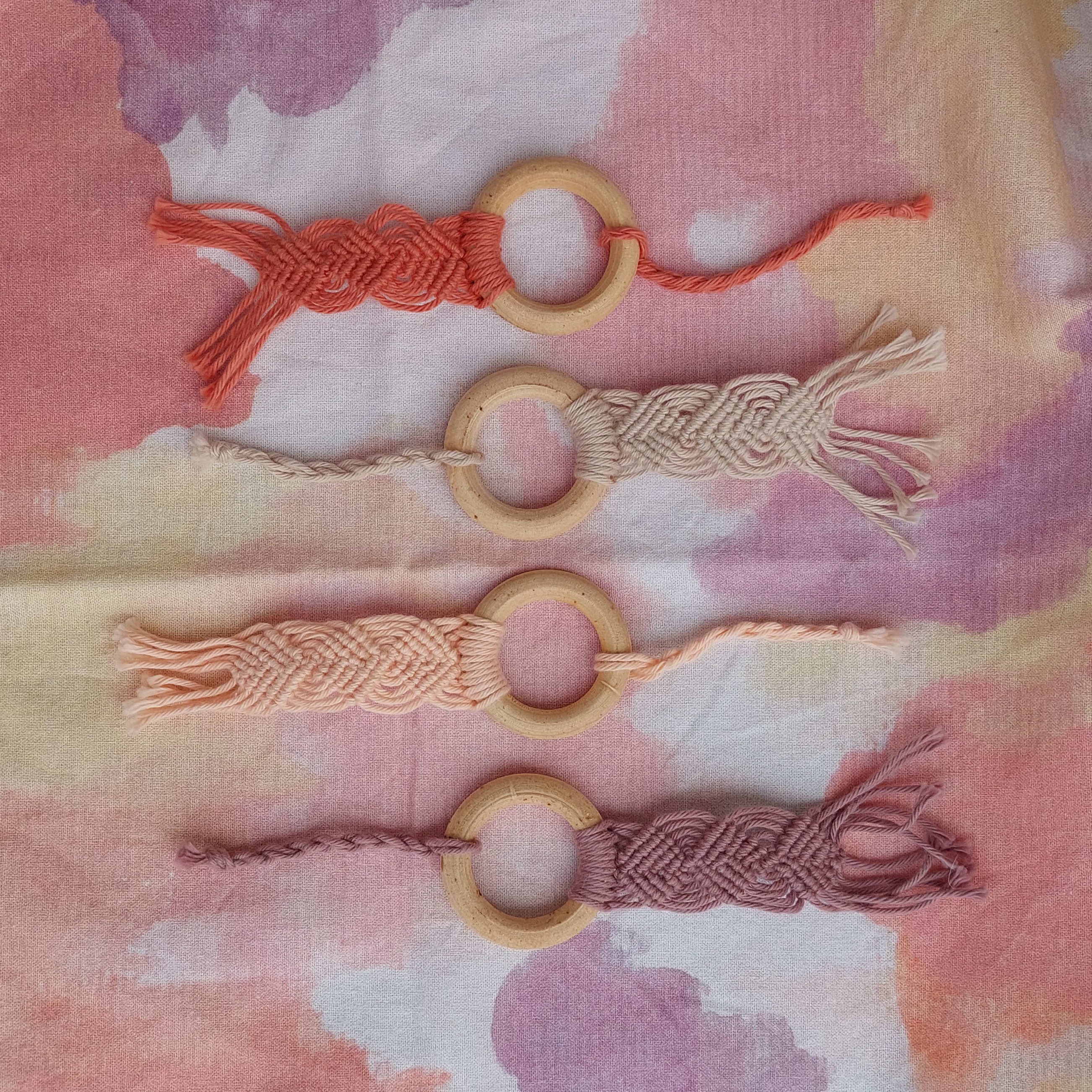 Bijoux de sac en Macram&eacute;